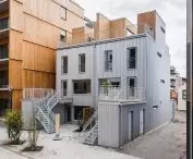 Wick Lane, United Kingdom Architect: dRMM Product: GreenCoat PLX Pro BT Color: Glacial Green RR5G1/SS0511