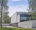 widok od strony wewnętrznego ogrodu