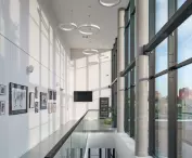 large glazings illuminate the interiors