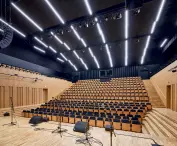 amphitheater auditorium will accommodate nearly 500 people