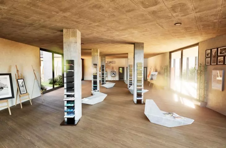 art gallery, meeting room