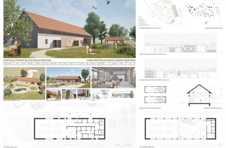 Adaptacja stodoły na salę wielofunkcyjną w Nowej Wsi Wielkiej 