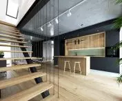 Entrance from the living area to the attic
