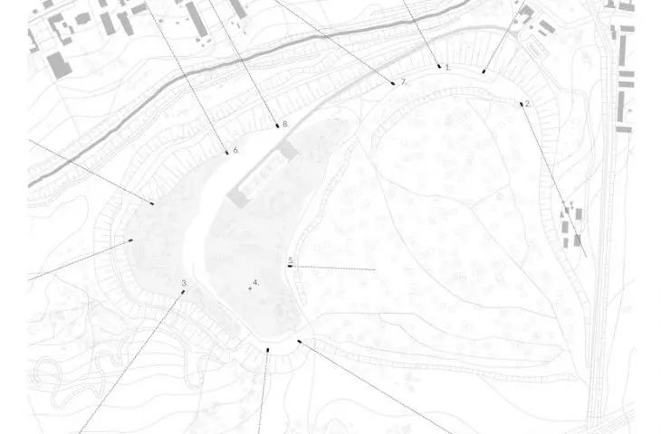 art installation - site plan