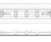 pavilion - plan and cross-section