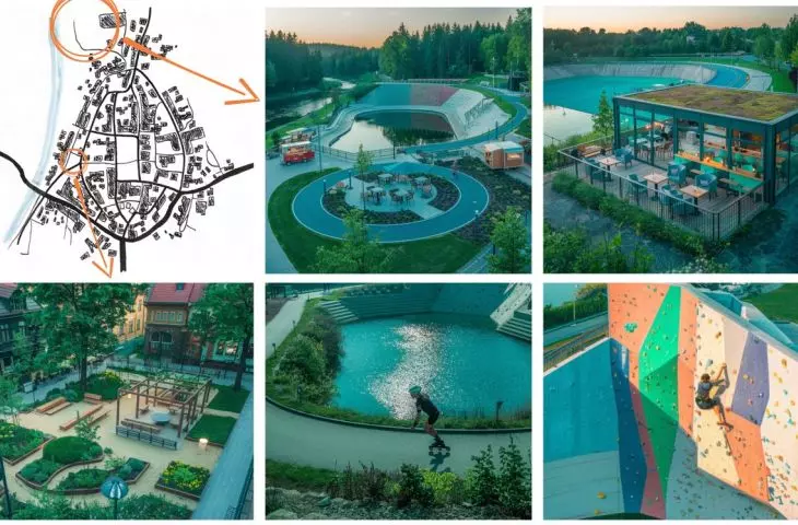 retention reservoir with recreational function
