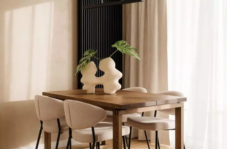 80-square-meter apartment for a couple in Warsaw's Siekierki district