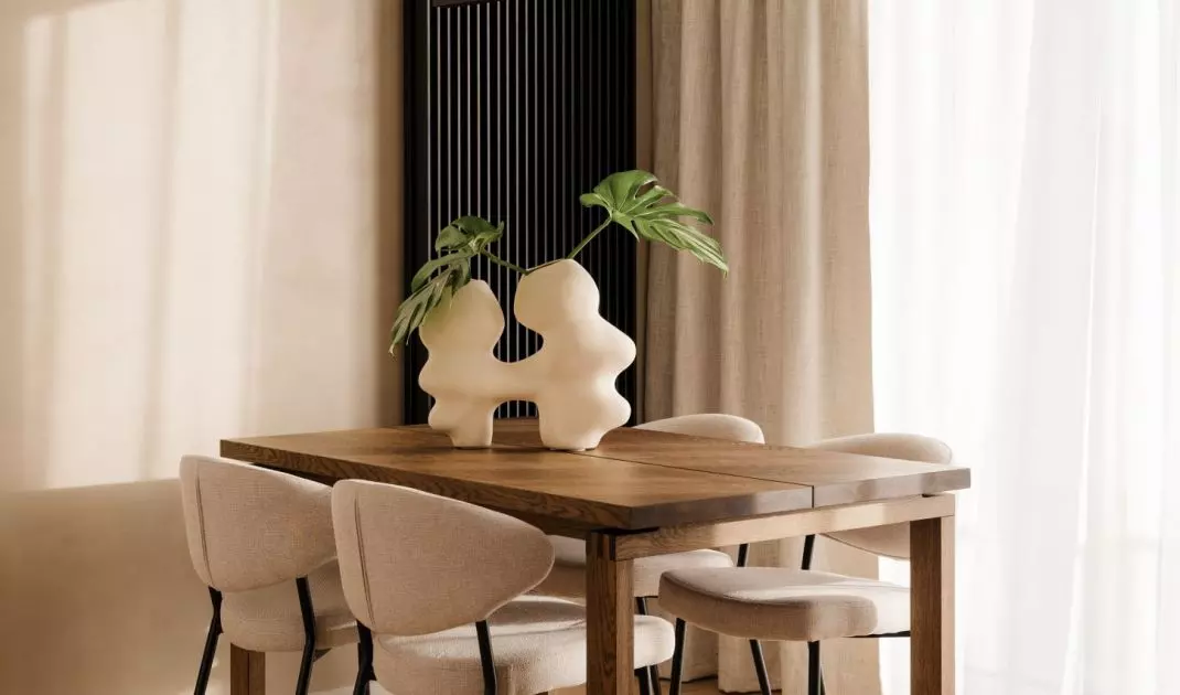 80-square-meter apartment for a couple in Warsaw's Siekierki district