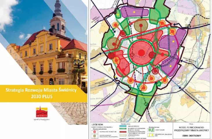 functional and spatial structure model for the city of Swidnica based on the provisions introduced by the amended Law on Planning and Spatial Development 