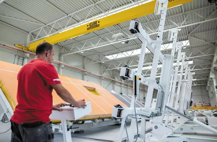 Hala produkcyjna prefabrykowanych elementów dla budownictwa szkieletowego