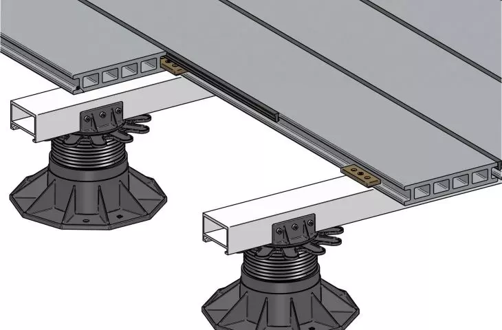 Aluminum terrace joist system