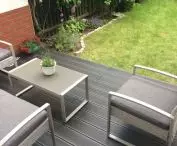 Terrace of Gardin Plus composite boards on aluminum joists - Polish implementation