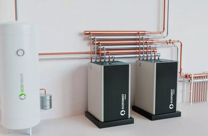 Kaskada gruntowych pomp ciepła ecoGEO+ Basic PRO na naturalnym czynniku R290