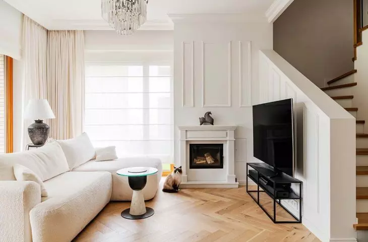 Interior of a suburban house designed by Deer Design