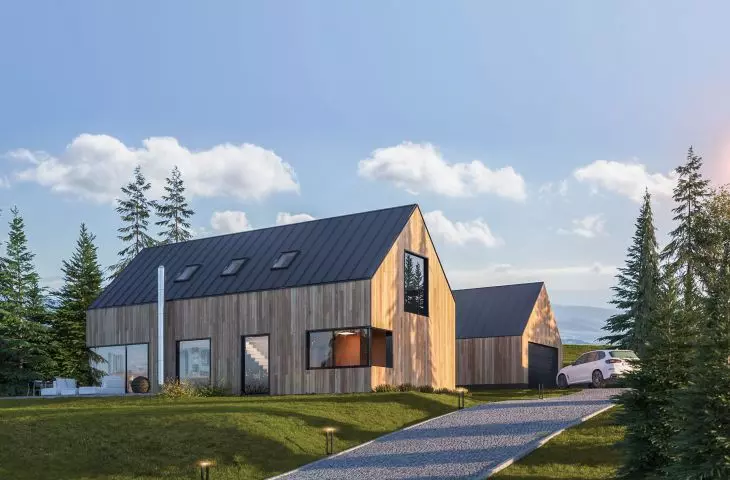Modern barn in Zabnica