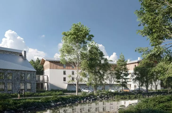 view of the planned hotel part