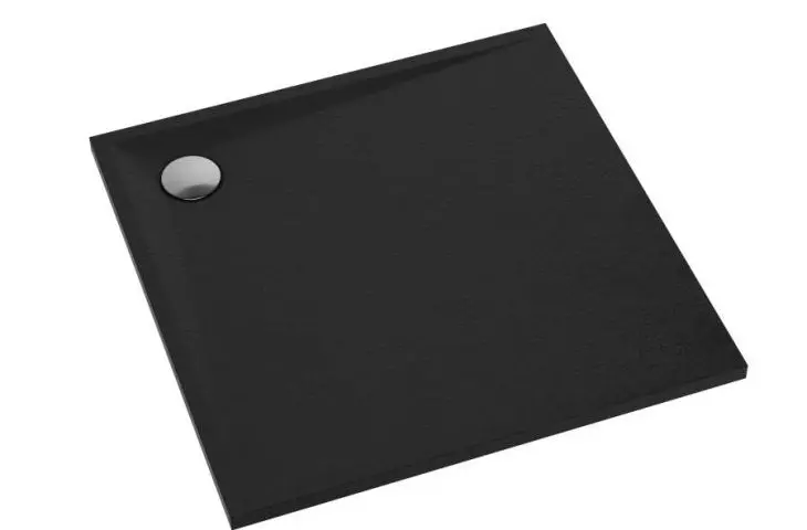 Brodzik Libra Black Stone - kwadratowy