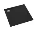 Libra Black Stone shower tray - square