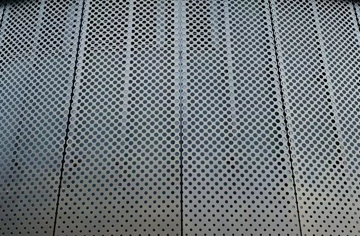 Gradient perforated metal facade