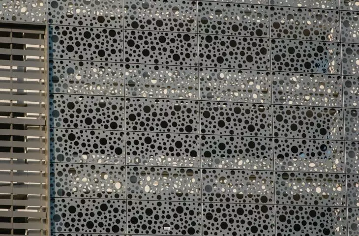 perforated metal facade