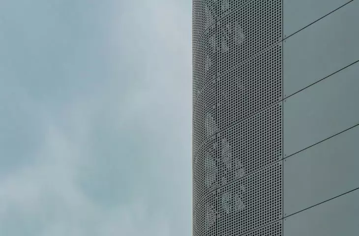 perforated metal facade