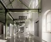 exhibition space in a historic building