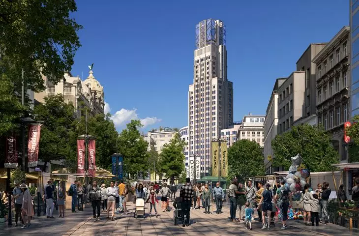 Wieżowiec Boerentoren w Antwerpii