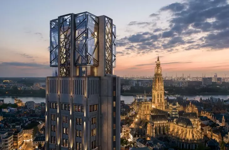 Wieżowiec Boerentoren w Antwerpii