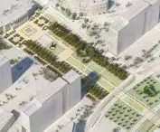 Plac Żelaznej Bramy — koncepcja, widok z lotu ptaka