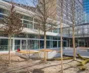 The square in front of the Warsaw Architecture Pavilion ZODIAK