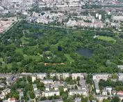 Park Skaryszewski — widok z lotu ptaka 