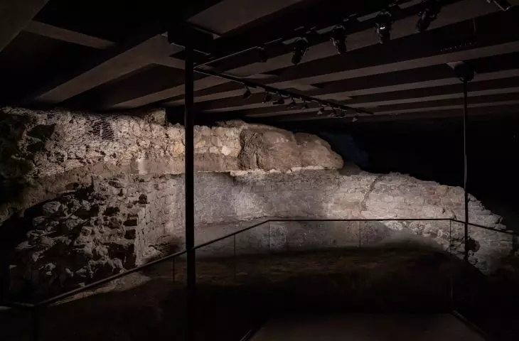 The remains of a 12th-century defensive gate