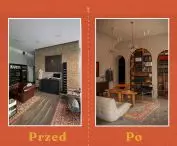 interior before and after renovation