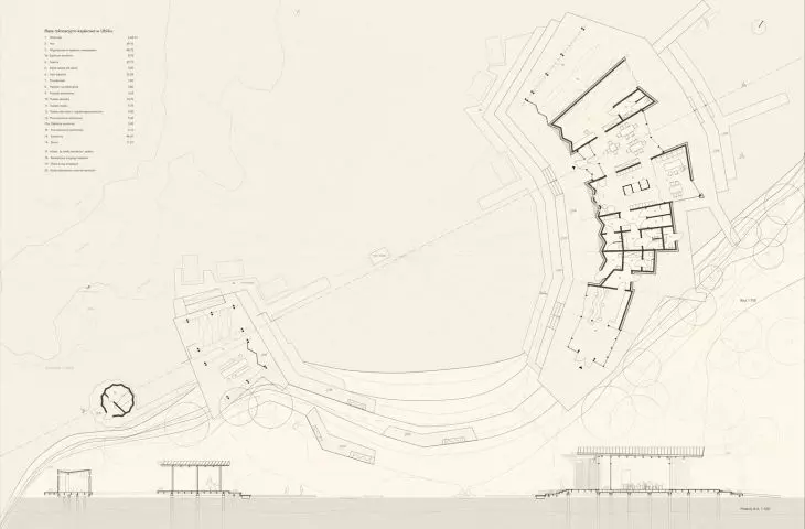plan and sections
