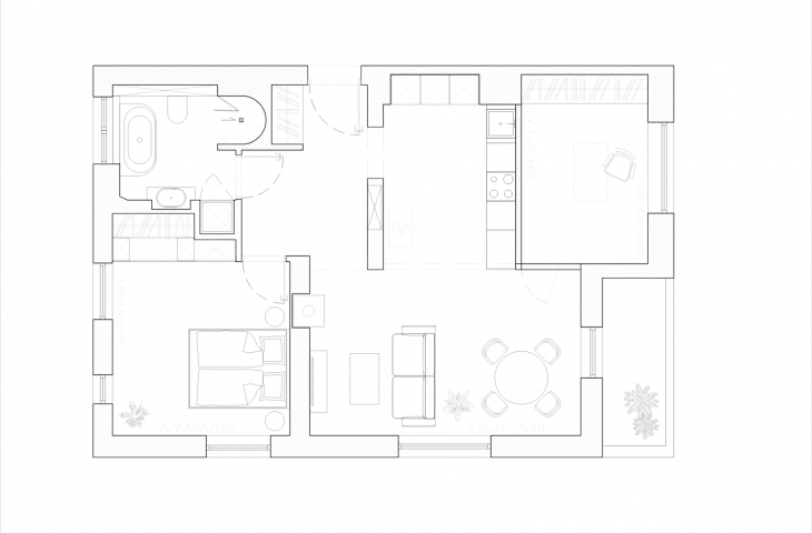 The interior of the apartment of interior designer Alexandra Paneth