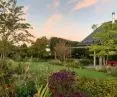 Garden in Genolier, view of the house