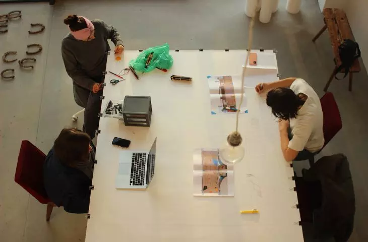 The team worked on the exhibition project in Tuchow