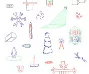Design drawing by Maciej Siuda for the exhibition 