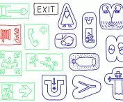 Design drawing by Maciej Siuda for the exhibition 