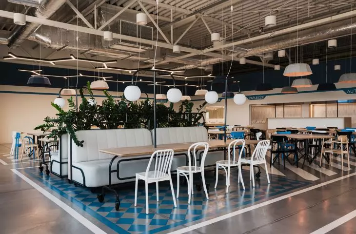 Employee canteen of VMI Poland company in Leszno