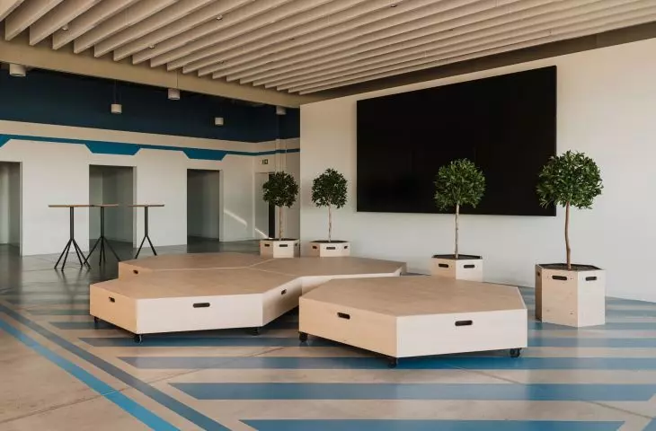 Employee canteen of VMI Poland company in Leszno