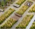 Courtyard of the Saperska 30 estate in Poznan for OKRE Development