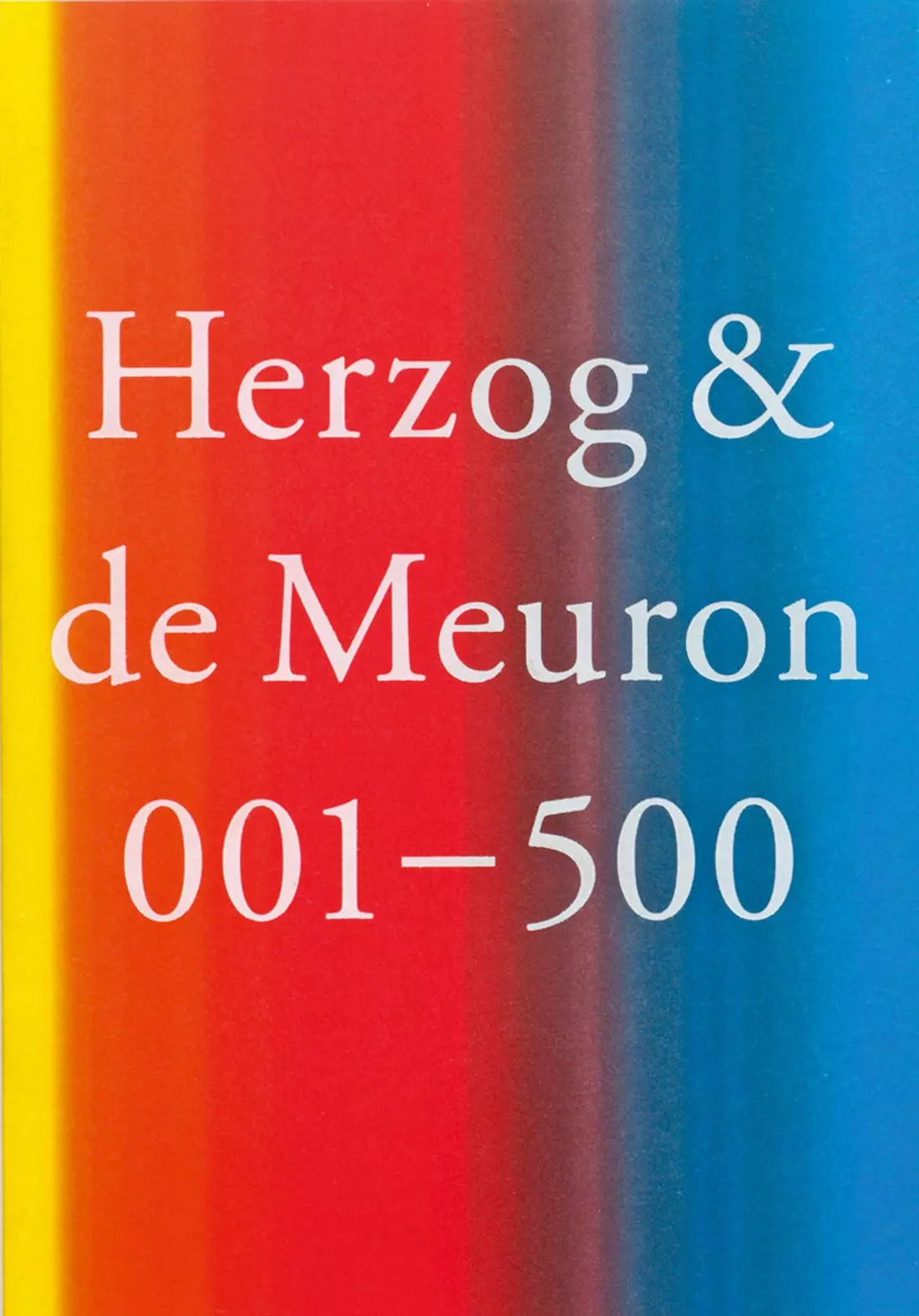 Dino Simonett, Martina
Baer „Herzog & de Meuron 001–500