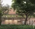 View from the courtyard of the entrance pavilion of the Museum of Architecture