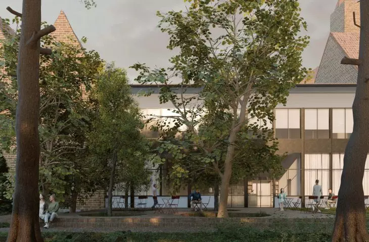 view of the cafe terrace