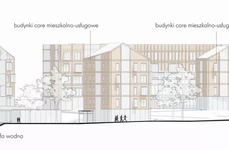cross-section A-A - elevation development