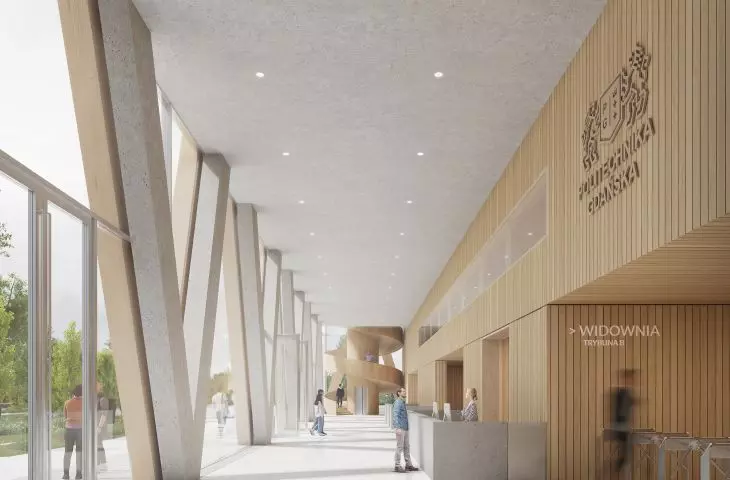 Interior according to the winning design 