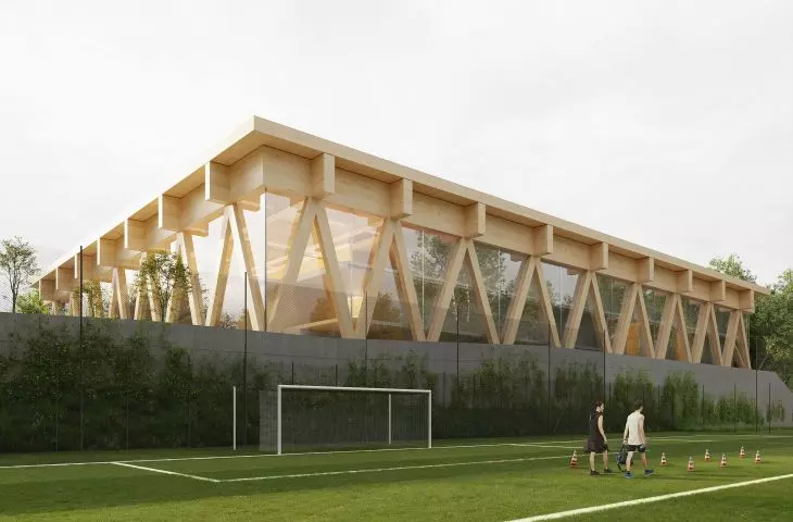 Architekt Jakub Podgórski z P2PA w komentarzu dla AiB podkreśla, że rozwiązania urbanistyczne w dużej mierze podyktowane zostały bogatym programem obiektu oraz specyfiką lokalizacji.  