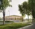 The building, which will serve as an arena and convention center, will stand at 12 Zwycięstwa Avenue in Gdansk on the site of the Academic Sports Center of the Gdansk University of Technology.
