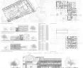 site plan, projections, elevations